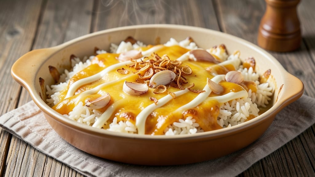 Cheesy Rice Recipe Stove Top: Melty, Bubbly, One-Pot Magic