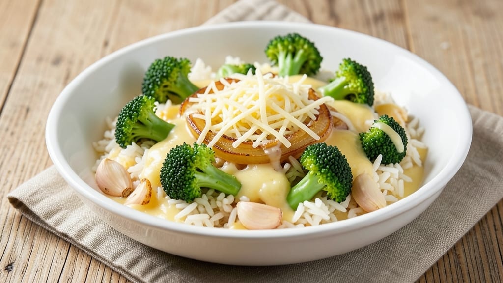 Broccoli Cheese and Rice Recipe Quick: Velvety Cheese and Crispy Rice in 20 Minutes