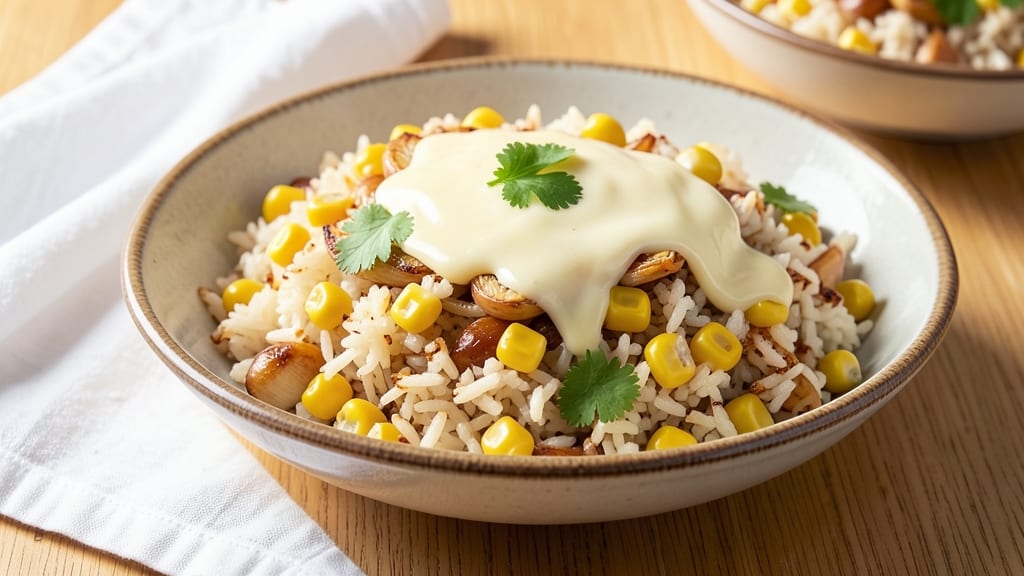 Butter Corn Rice Recipe: Golden-Grill Crunch Over Creamy Kernels
