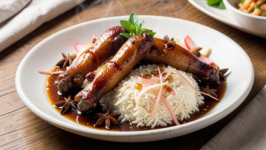 Braised Duck and Rice Recipe: Fragrant Star Anise and Ginger Harmony