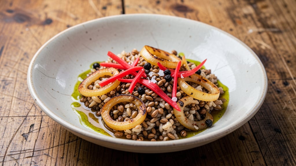 Buckwheat Rice Recipe: Earthy Nutty Grains With Toasted Celery Crunch