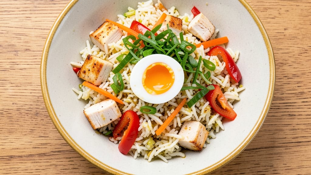 Cauliflower Fried Rice Recipe Paleo: Crispy-Topped Protein-Packed Power Bowl