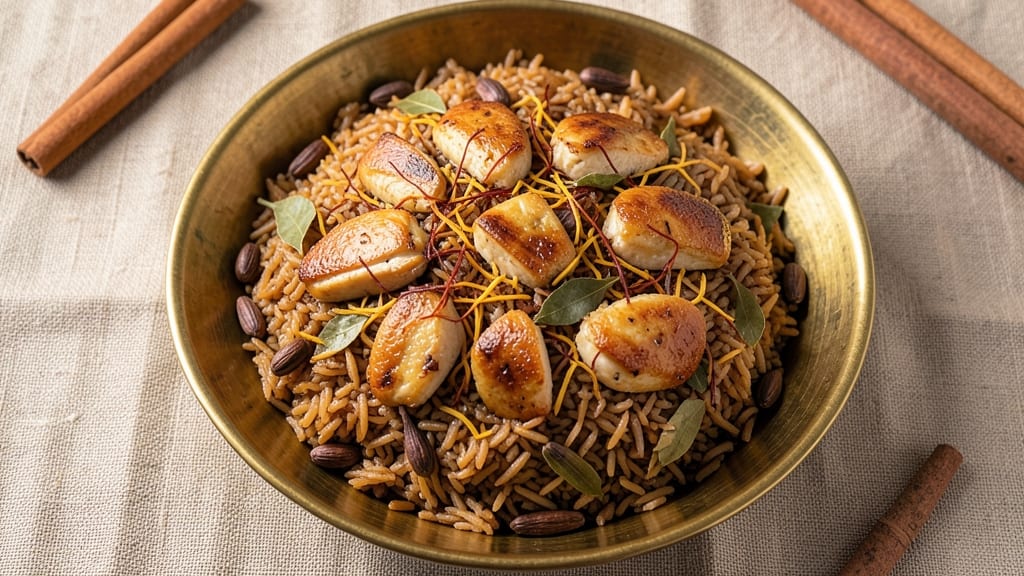 Brown Rice Pulav Recipe: Fragrant Saffron and Herb One-Pot Wonder