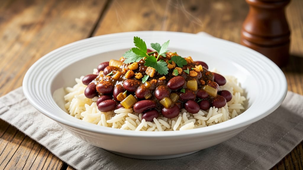 Canned Red Beans and Rice Recipe Vegetarian: Smoky Garlic Umami in One Pot