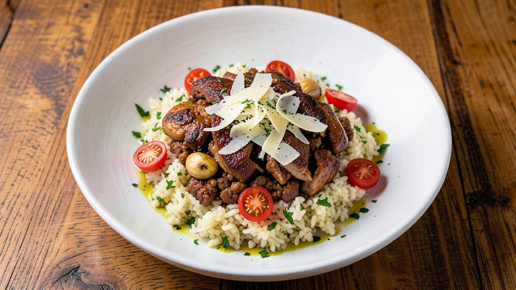 Cauliflower Rice and Ground Turkey Recipe: One-Pan Protein-Packed Meal with Crispy Garlic Topping