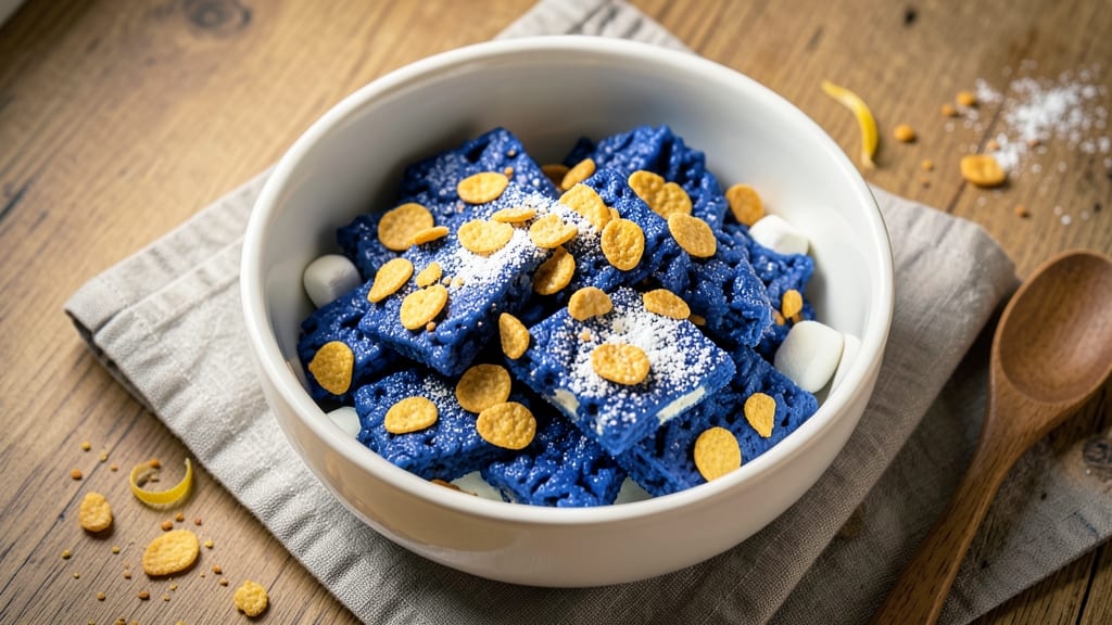 Blue Rice Krispie Treats Recipe: Vibrant Purple Swirls With Creamy Marshmallow Magic