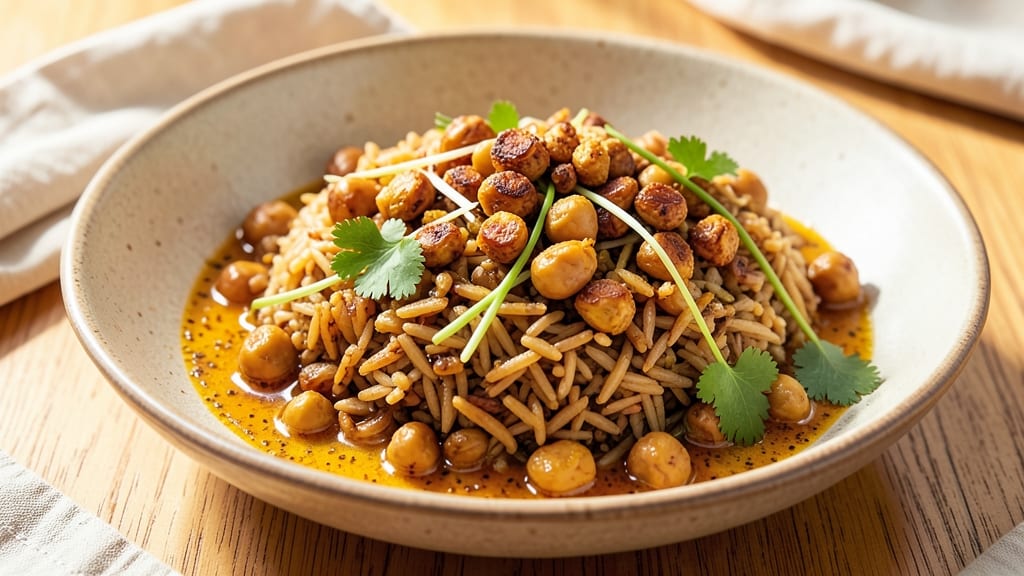 Brown Rice and Chickpeas Recipe: Spiced One-Pot Protein Powerhouse