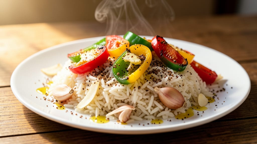 Padhuskitchen Capsicum Rice Recipe: Smoky Peppery Crunch Over Fluffy Grains