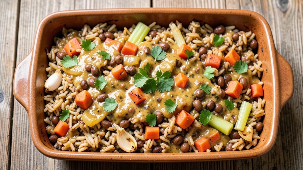 Brown Rice and Lentil Casserole Recipe: Protein-Packed One-Pan Meal in 30 Minutes