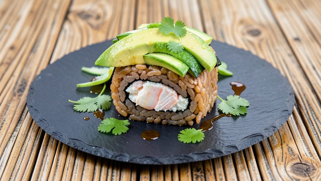 Brown Rice California Roll Recipe: Crunchy Cucumber and Crab Bites