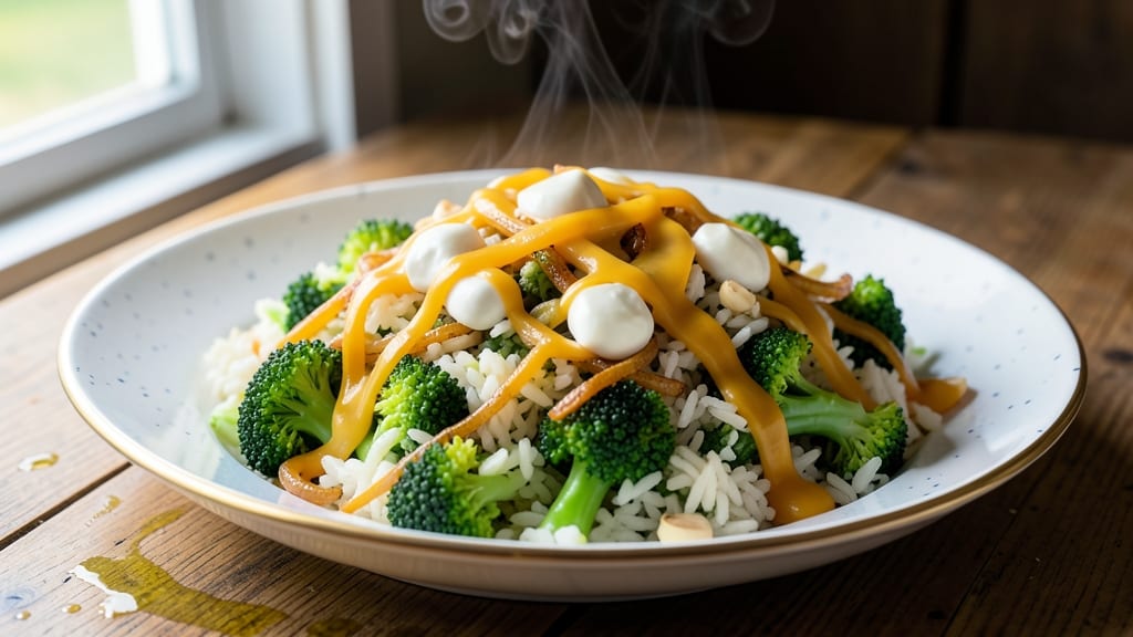 Cheesy Green Rice Recipe: One-Pan Creamy Comfort with Broccoli