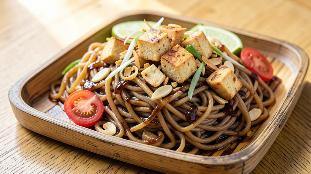 Brown Rice Pad Thai Noodles Recipe: Toasted Peanuts and Lime Zest Brightness