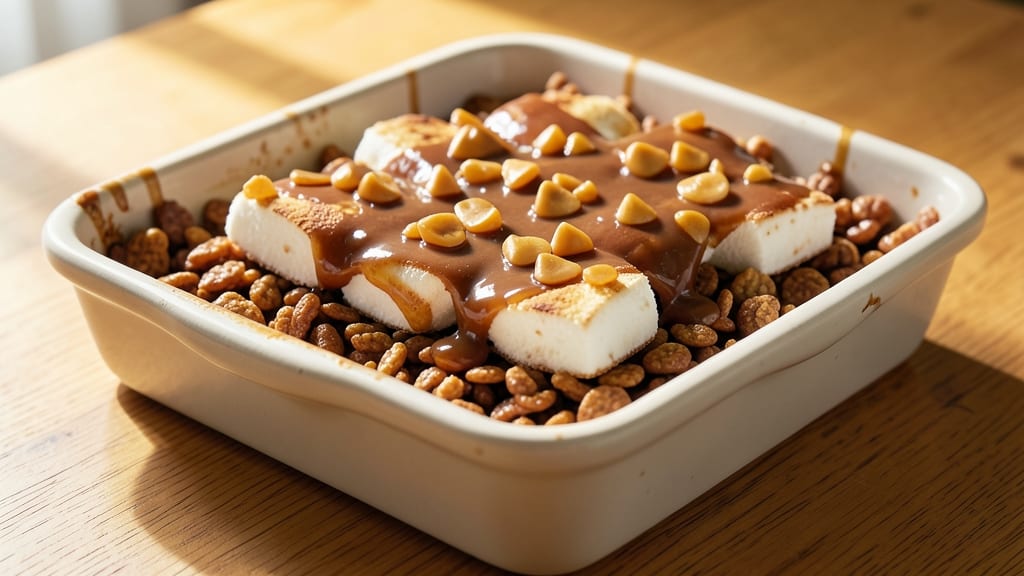 Butterscotch Rice Krispie Squares Recipe: Gooey Caramel Clusters With Buttery Crunch