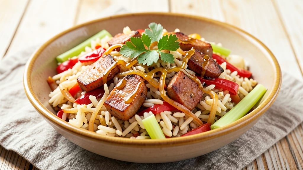 Cajun Rice Pilaf Recipe: Smoky Trifecta of Celery, Bell Pepper, and Andouille