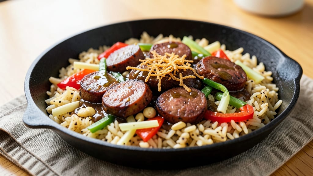 Boudin and Dirty Rice Recipe: Cajun-Spiced Sausage Meets Smoky Herb Gravy