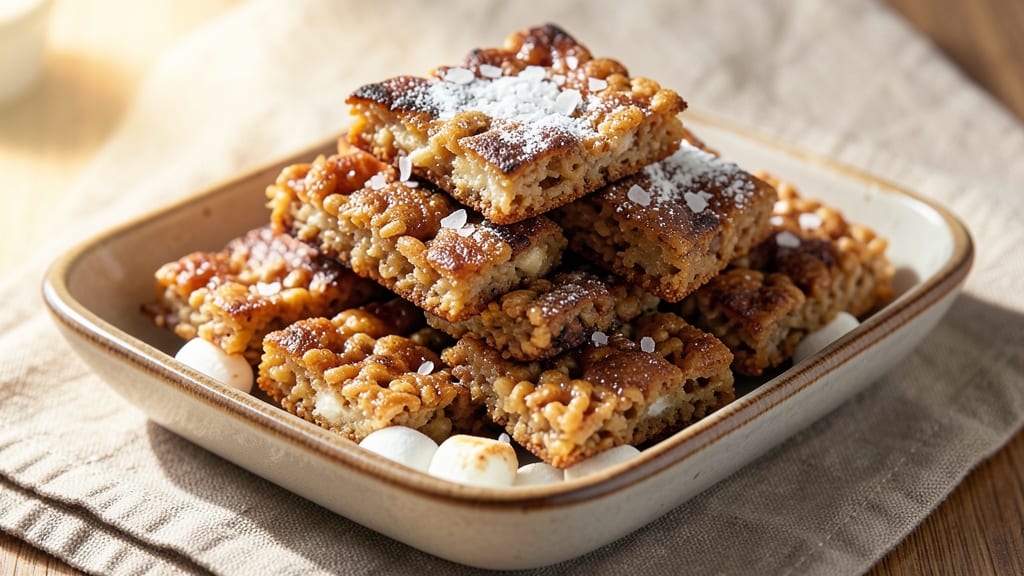 Brown Butter Sea Salt Rice Krispie Treats Recipe: Nutty Richness With Crunchy Edges