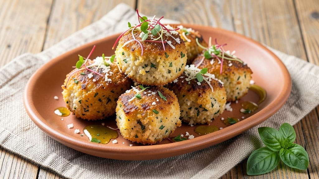 Calabrese Rice Croquettes Recipe: Golden Crispy Shells With Herby Filling