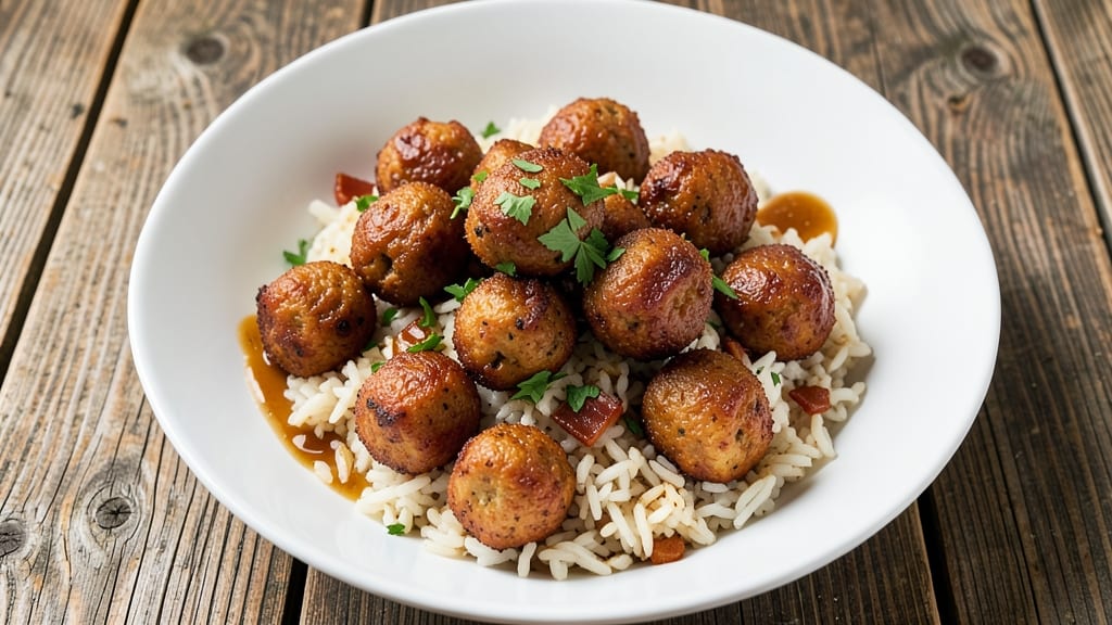 Boudin Balls With Rice Recipe: Sausage-Stuffed Bites Over Cajun-Spiced Grains