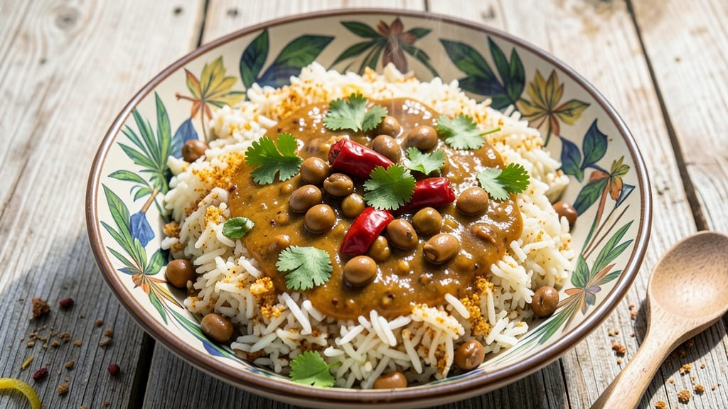 Caribbean Pigeon Peas and Rice Recipe: Spiced Coconut and Achiote Flavor
