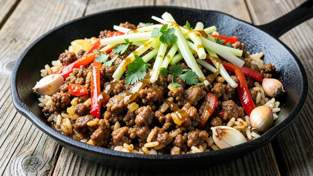 Cajun Dirty Rice Recipe Ground Beef: Smoky Spice-Packed One-Pan Feast