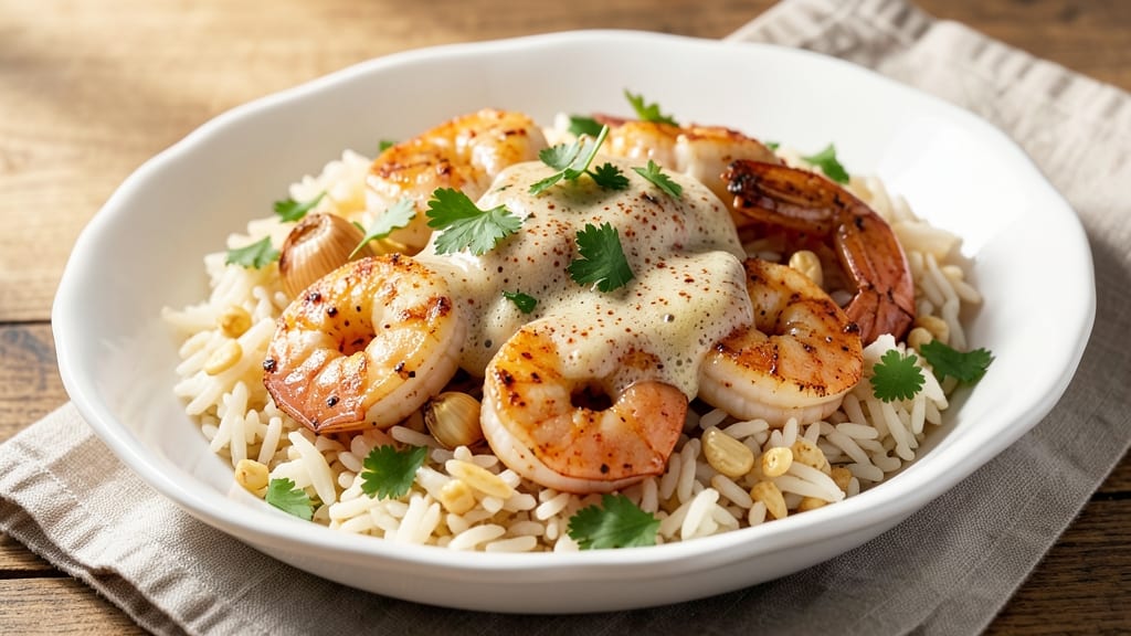Cajun Shrimp Scampi Rice Recipe: Spicy Garlic Butter Shrimp Over One-Pan Rice