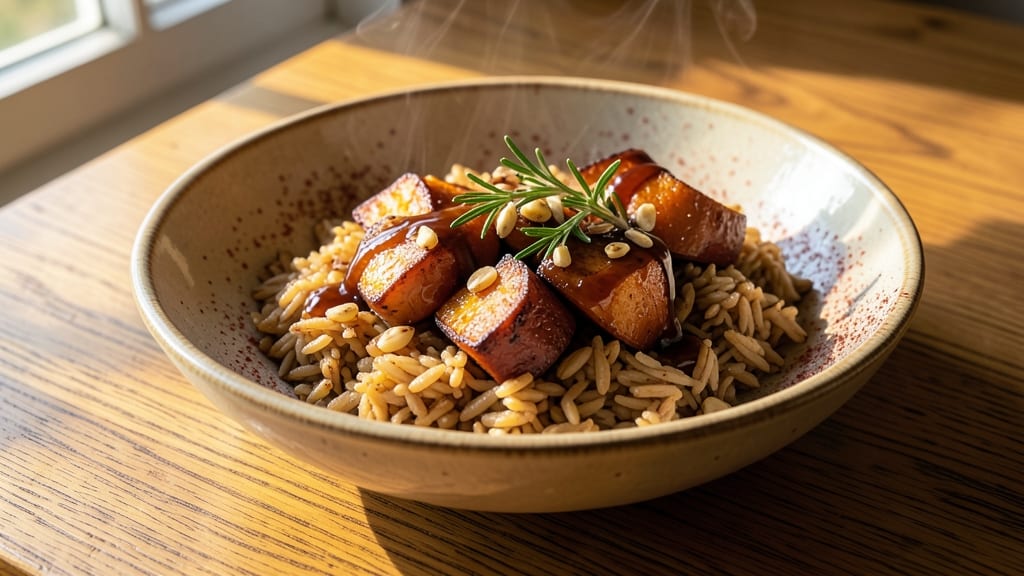 Brown Rice and Sweet Potato Recipe: Caramelized Sweetness Meets Nutty Grains