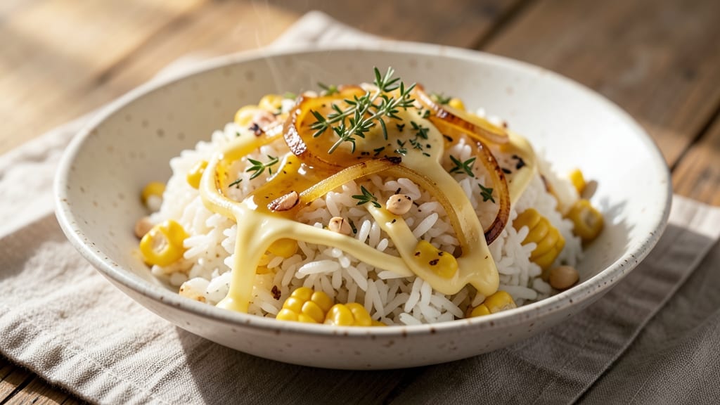 Buttery Corn Rice Recipe: Golden Grain and Sweet Kernel Harmony