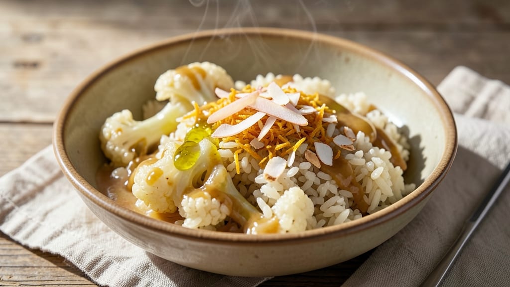 Cauliflower Sticky Rice Recipe: Fragrant Jasmine Rice With Crispy Edges