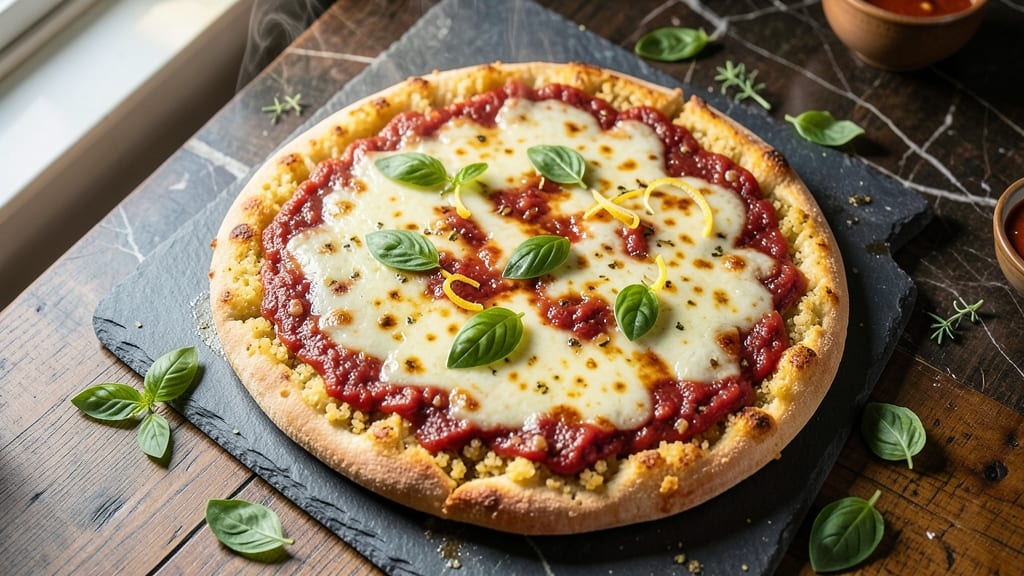 Cauliflower Rice Pizza Recipe: Crispy Crust With Cheesy, Veggie-Loaded Topping