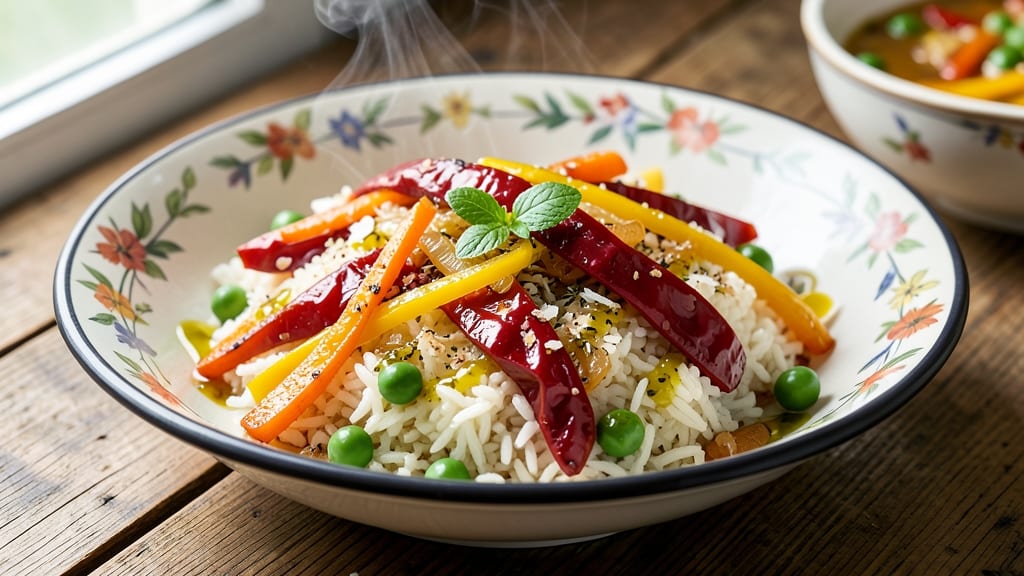 Caribbean Vegetable Rice Recipe: One-Pot Herb-Infused Flavor Burst