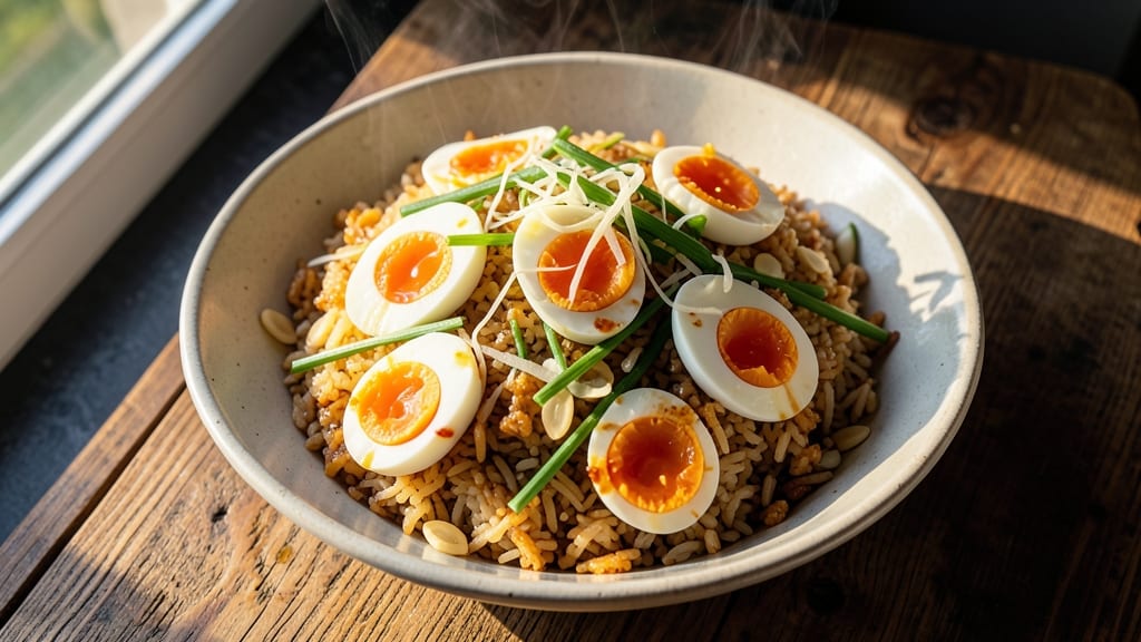 Boiled Egg Fried Rice Recipe: Crispy Egg Bites and Wok-Tossed Flavor