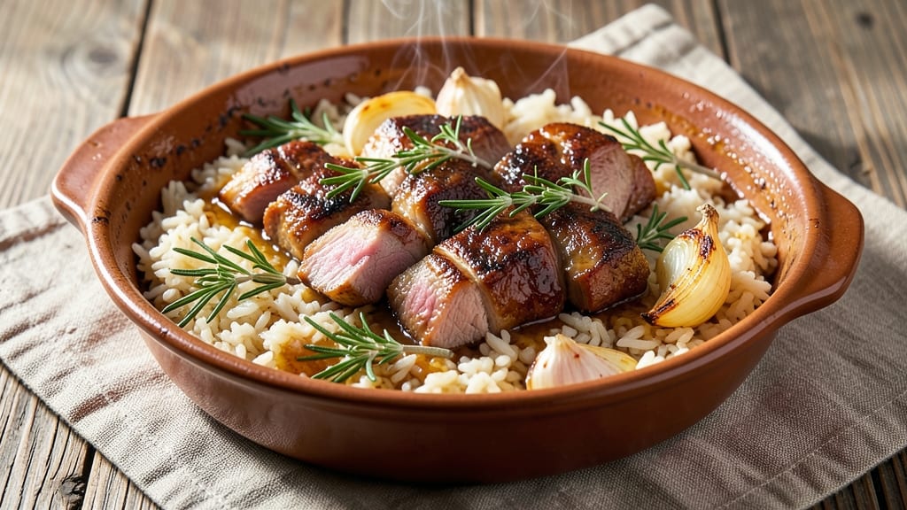 Briana Rice Recipe: Smoky Herb Gravy Over Juicy Pink Hearts