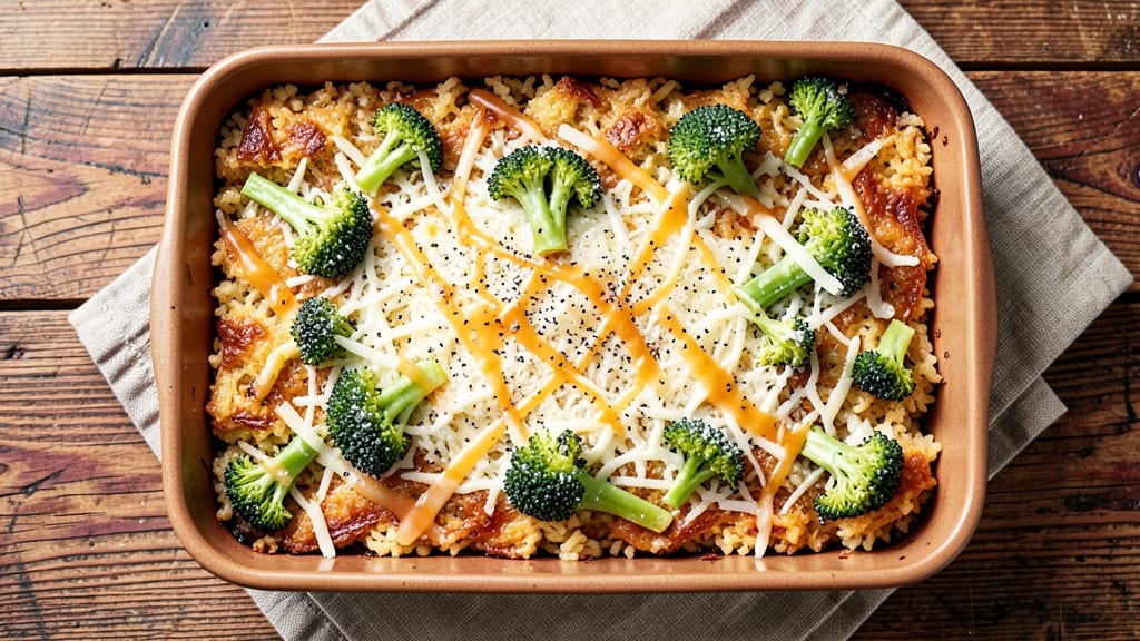Broccoli Rice Casserole Recipe with Minute Rice: Cheesy Crisp-Top Comfort in 25 Minutes