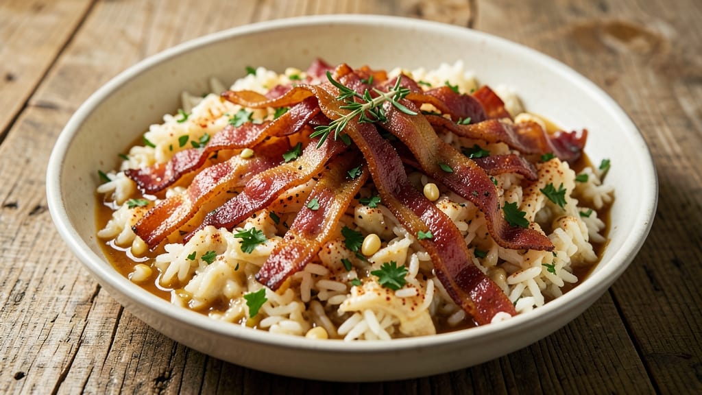 Carolina Plantation Rice Recipe: Smoky Herb Gravy Over Toasted Grains