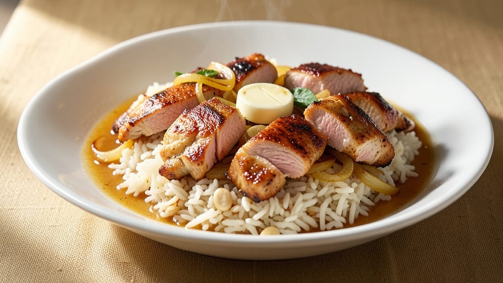 Boston Market Rice and Chicken Recipe: One-Pan Golden Crisp With Herb Gravy