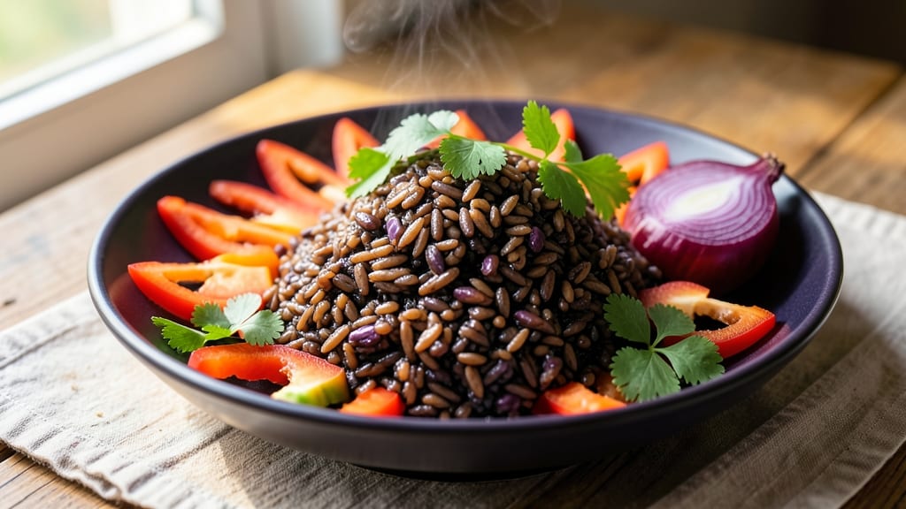 Black Rice Side Dish Recipe: Antioxidant-Packed Purple Power Bowl