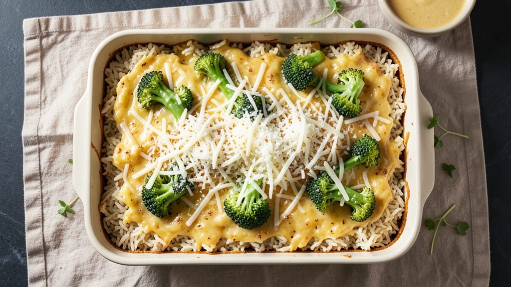 Campbell's Broccoli Cheese Rice Casserole Recipe: Cheesy Crisp-Top Magic in One Pan