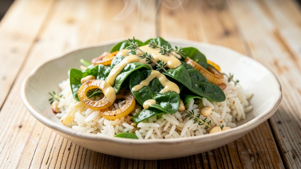 Caribbean Spinach Rice Recipe: Bold Herbs and Toasted Grains in One Pot