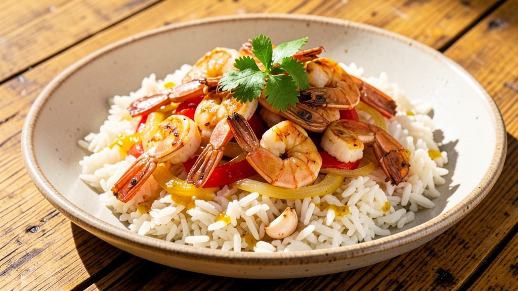 Caribbean Seafood Rice Recipe: Spiced Coconut and Shrimp One-Pan Wonder