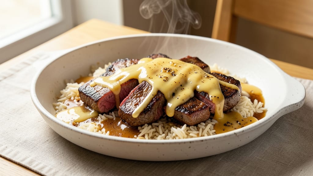 Cheesy Steak and Rice Recipe: One-Pan Protein-Packed Comfort in 30 Minutes