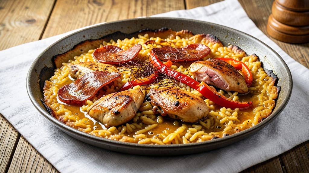 Bomba Rice Paella Recipe: Smoky Saffron Rice with Crispy Chorizo Crunch