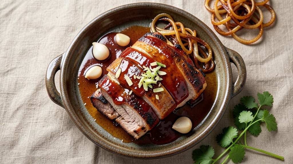 Chinese Pork Roast Recipe Oven: Five-Spice Glow With Celery Crown Crunch
