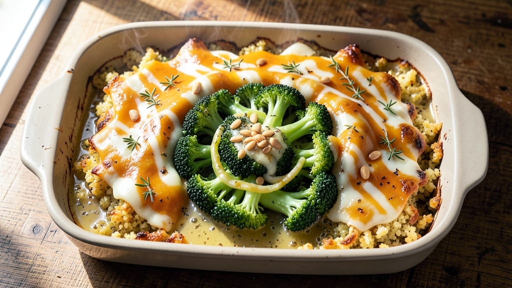 Broccoli and Cauliflower Rice Casserole Recipe: Cheesy Crisp-Top Comfort in One Pan