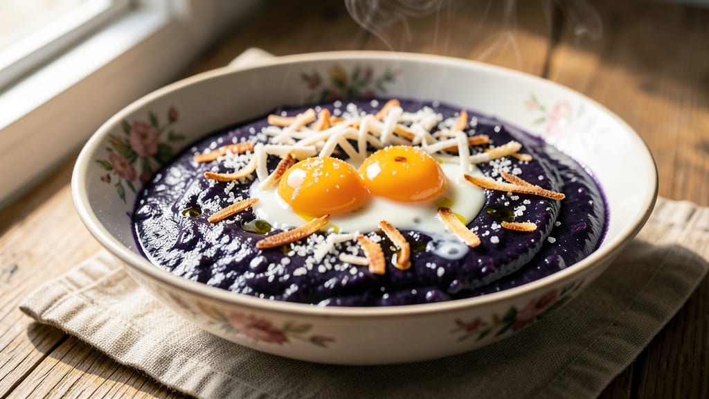 Black Rice Dessert Recipe: Deep Purple Velvet With Coconut-Cardamom Swirls