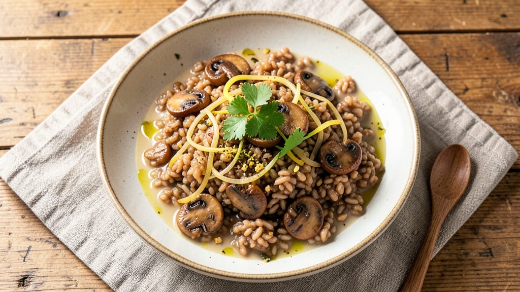 Brown Rice Mushroom Risotto Recipe: Earthy Umami Depth in One Pot