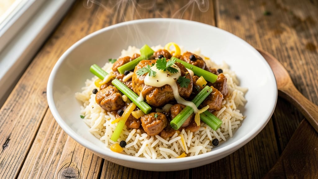 Carolina Crab Rice Recipe: Buttery Pilaf With Sweet Spiced Crab and Celery Crown