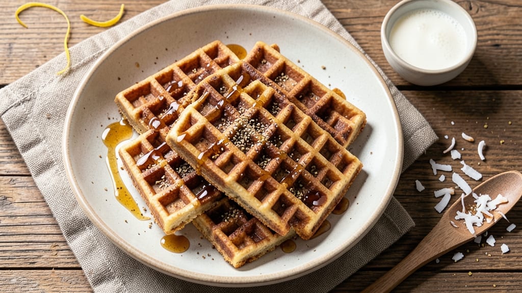 Brown Rice Flour Waffles Recipe: Nutty Crunch and Fluffy Texture