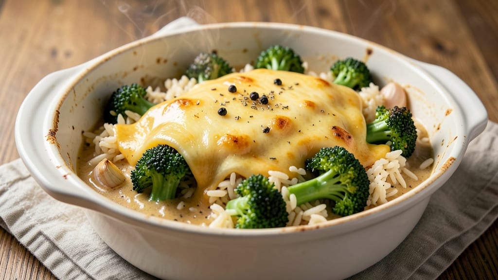 Broccoli Cheese and Rice Crockpot Recipe: Melty Cheese and Herbed Rice Simmered to Perfection