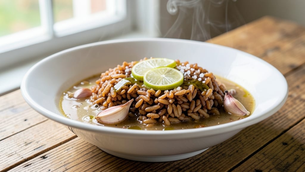 Bone Broth Brown Rice Recipe: Umami-Rich Bowl With Silky Grains