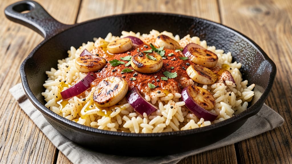 Cast Iron Rice Recipe: Smoky Crispy Edges and Fluffy Grains